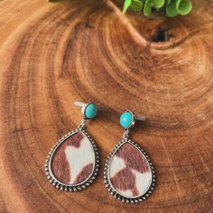 Brinco de Couro Marrom