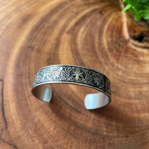 Bracelete Largo Aço Inox