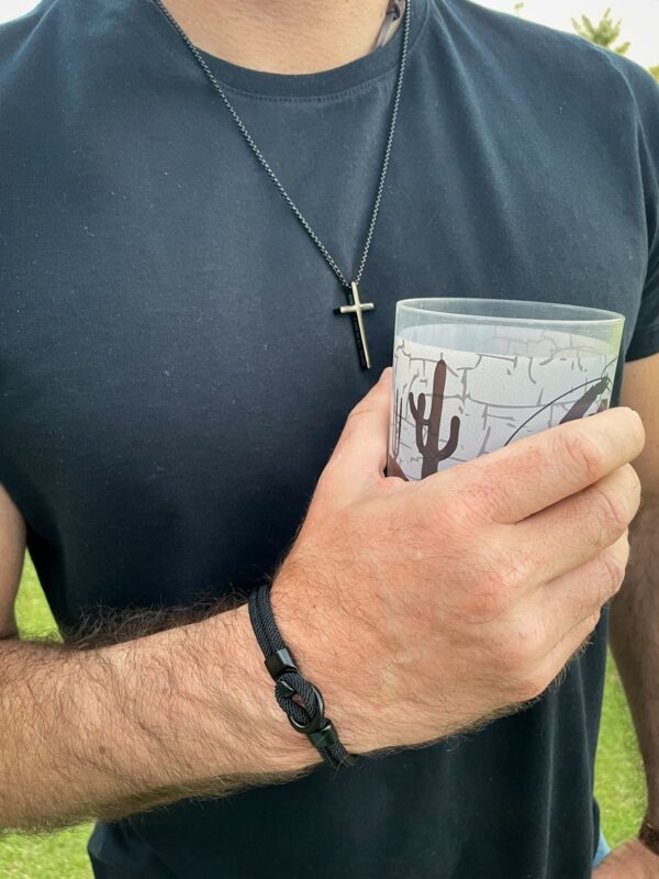 Pulseira de Corda Preta - Image 2