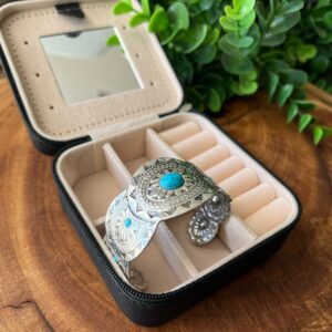 Bracelete Western com pedras turquesas