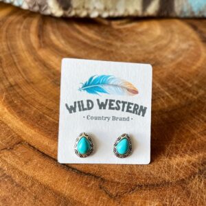 Brinco de Gota Turquesa