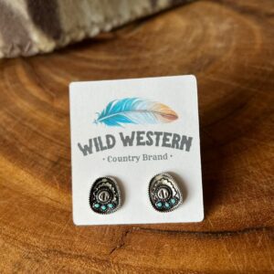 Brinco de Chapéu com Turquesa