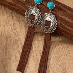 Brinco Franjas Marrom