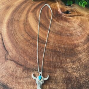 Colar Long Horn (Prata 925)