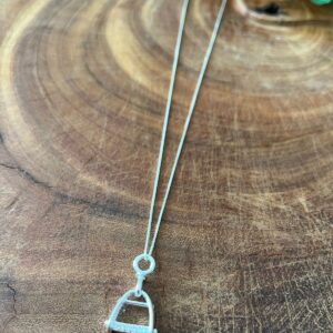 Colar Estribo Cravejado com Zircônias (Prata 925)