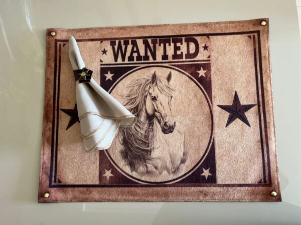 Kit Jogo Americano Wanted